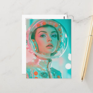 Die Astronautin Postkarte