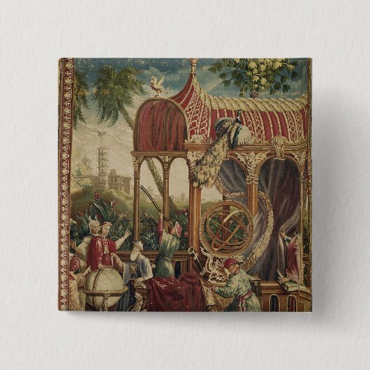 Die Astronomen, Beauvais-Werkstatt, 1711 Button (Vorderseite)