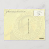 Die Astronomische Uhr Prag, Tschechische Republik Postkarte (Rückseite)