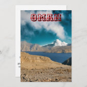 Die atemberaubende Schönheit Omans Feiertagskarte (Vorne/Hinten)