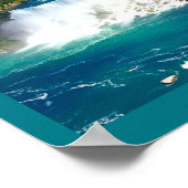 Die atemberaubenden Wasserfälle Poster (Ecke)