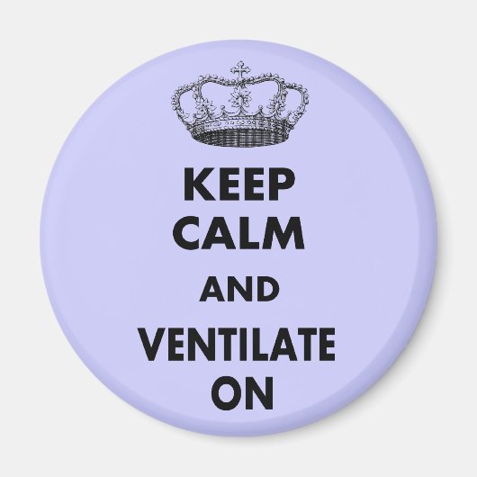 Die Atemtherapie gibt "Behalt Ruhe und.." Magnet (Vorne)