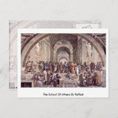 Die Athen-Schule von Raffael Postkarte (Vorne/Hinten)
