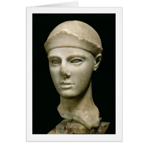 Die Athena von Aegina, mit einem Helm, Kopf eines