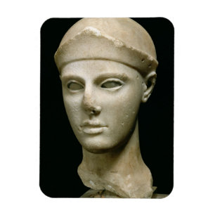 Die Athene von Aegina, einen Sturzhelm tragend, Magnet