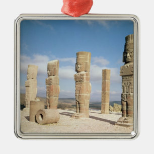 Die atlantean Spalten auf Pyramide B Ornament Aus Metall