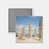 Die atlanteanischen Säulen oben auf der Pyramide B Magnet (Vorderseite/Rückseite)