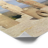 Die atlanteanischen Säulen oben auf der Pyramide B Poster (Ecke)