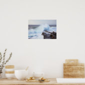 Die Atlantikwelle bricht in Maine ab Poster (Küche)
