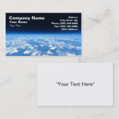 Die Atmosphäre der Erde vom Weltraum Visitenkarte (Vorne/Hinten)