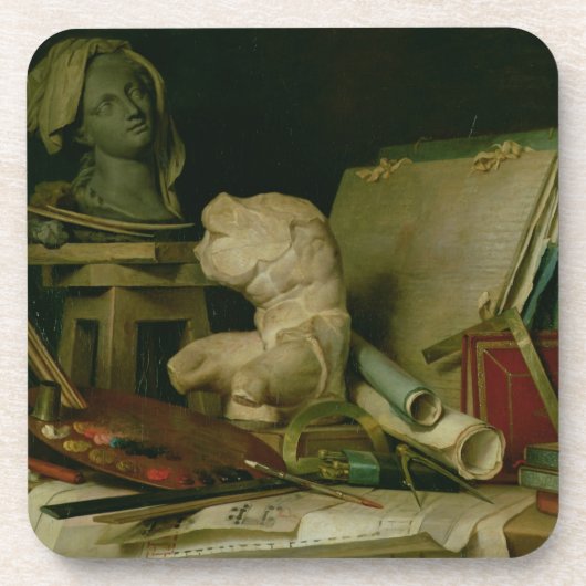 Die Attribute der Künste, 1769 (Öl auf Leinwand) Untersetzer (Vorderseite)