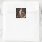 Die Attribute der Künste Quadratischer Aufkleber (Tasche)