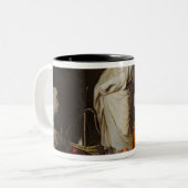 Die Attribute der Künste Zweifarbige Tasse (Vorderseite Links)
