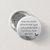 Die auf den Herrn warten Adler Jesaja Button (Vorne & Hinten)