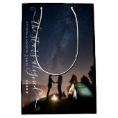 Die auf den Sternen ausgerichtete Foto-Geschenktas Mittlere Geschenktüte (Vorderseite)