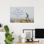 Die auf der Bergspitze Poster (Heimbüro)
