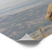 Die auf der Bergspitze Poster (Ecke)