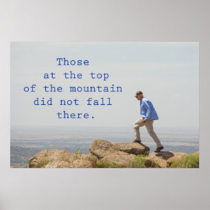 Die auf der Bergspitze Poster