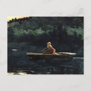 Die Aufblähung der Aquarellmalerei von Winslow Hom Postkarte