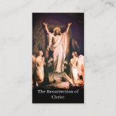 Die Auferstehung der Christi-Ostergebet-Karte Telefonnummerkarte (Vorderseite)