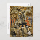 Die Auferstehung des byzantinisch-orthodoxen Symbo Postkarte (Vorne/Hinten)