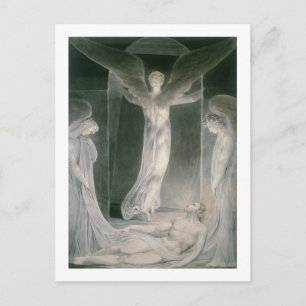 Die Auferstehung: Die Engel rollen den Ston weg Postkarte