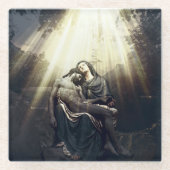 Die Auferstehung Jesu Christi Glasuntersetzer (Vorderseite)