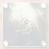 Die Auferstehung Jesu Christi Glasuntersetzer (Rückseite)
