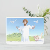 Die Auferstehung Jesu Einladung (Stehend Vorderseite)