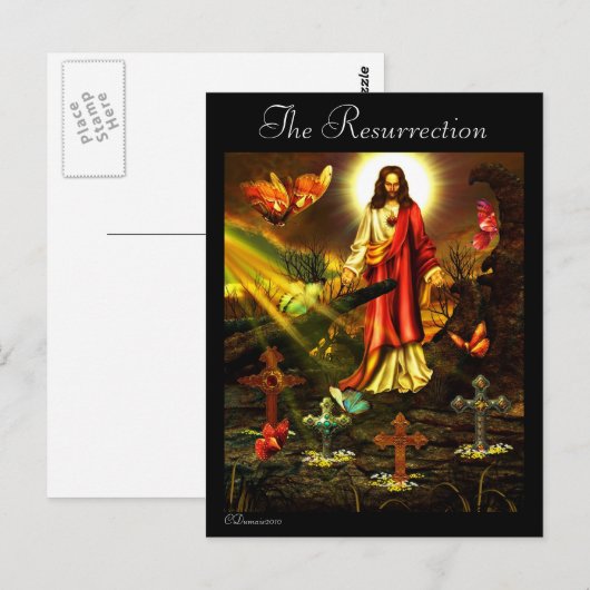Die Auferstehung./Karten Postkarte (Vorne/Hinten)
