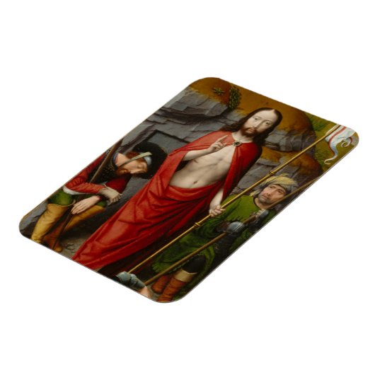 Die Auferstehung, mit den Pilgern von Emmaus Magnet (Linke Seite)