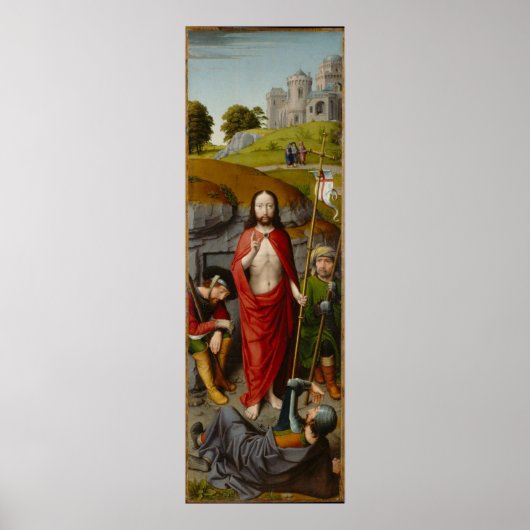 Die Auferstehung, mit den Pilgern von Emmaus Poster (Vorne)