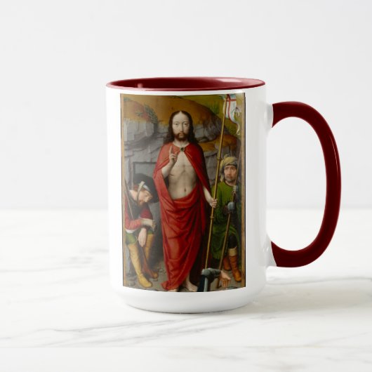 Die Auferstehung, mit den Pilgern von Emmaus Tasse (Rechts)