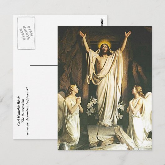 Die Auferstehung Postkarte (Vorne/Hinten)