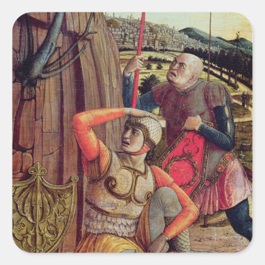 Die Auferstehung Quadratischer Aufkleber (Vorderseite)