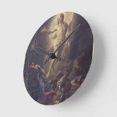 Die Auferstehung Runde Wanduhr (Winkel)