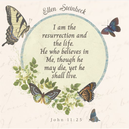 Die Auferstehung und das Leben - John 11:25 Aufkle Aufkleber (Vorderseite)
