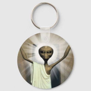 Die Auferstehung von Alien Jesus Schlüsselanhänger