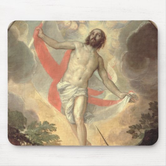 Die Auferstehung von Christus (Öl auf Leinwand) Mousepad (Vorne)