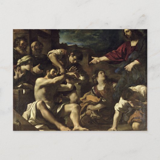 Die Auferstehung von Lazarus, c.1619 Postkarte (Vorderseite)