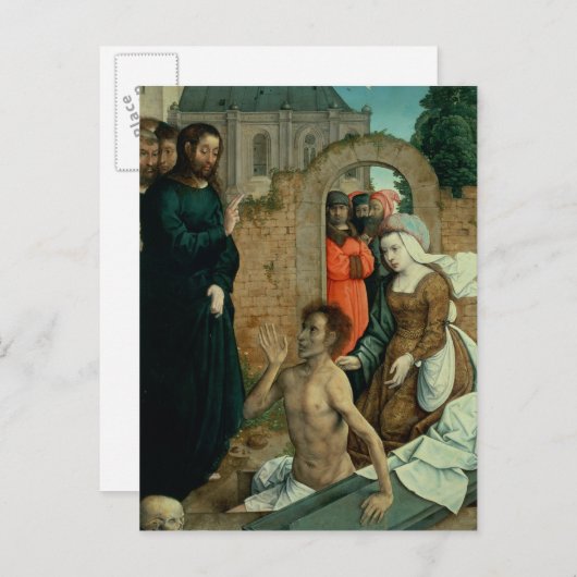 Die Auferstehung von Lazarus Postkarte (Vorne/Hinten)