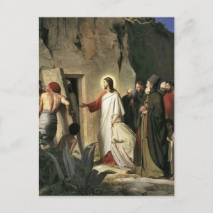 Die Auferweckung des Lazarus von Carl Bloch Postkarte