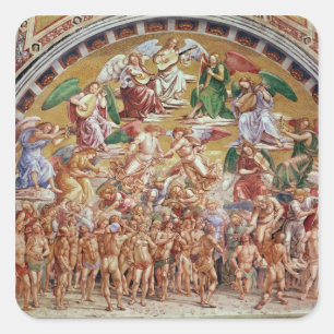 Die Aufforderung der Auserwählten an den Himmel Quadratischer Aufkleber