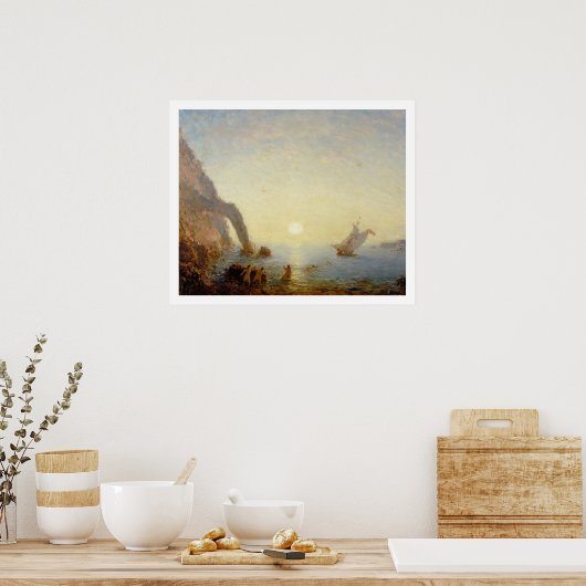 Die Aufforderung der Sirenen (Öl auf Leinwand) Poster (Küche)