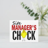 Die Aufgabe des Site Managers Postkarte (Stehend Vorderseite)