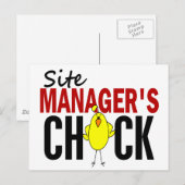 Die Aufgabe des Site Managers Postkarte (Vorne/Hinten)