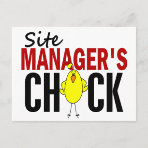 Die Aufgabe des Site Managers Postkarte