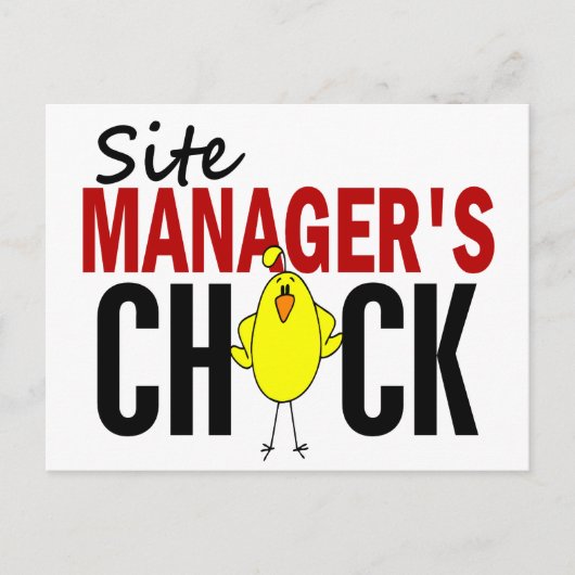 Die Aufgabe des Site Managers Postkarte (Vorderseite)