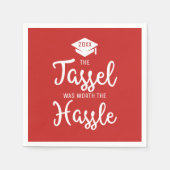 Die Aufgabe ist es wert, die einfache Graduierungs Serviette (Vorderseite)