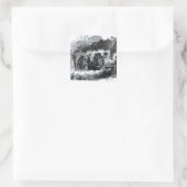 Die Aufgabe Quadratischer Aufkleber (Tasche)